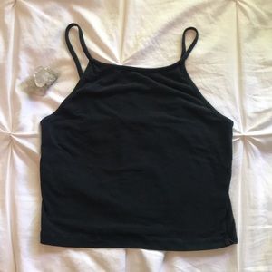 Brandy Melville Black Halter Crop Top 🕶